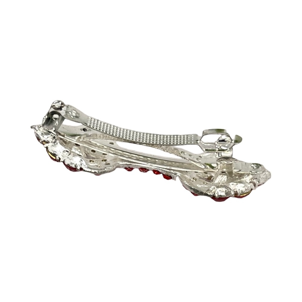 Elegant Pink Crystal Hair Clip 3.0” - Picture 3 of 3